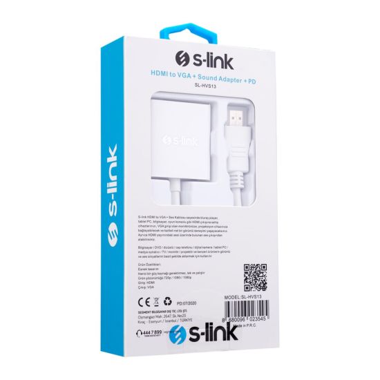 S-LINK SL-HVS13 HDMI To VGA+Audio+PD Çevirici