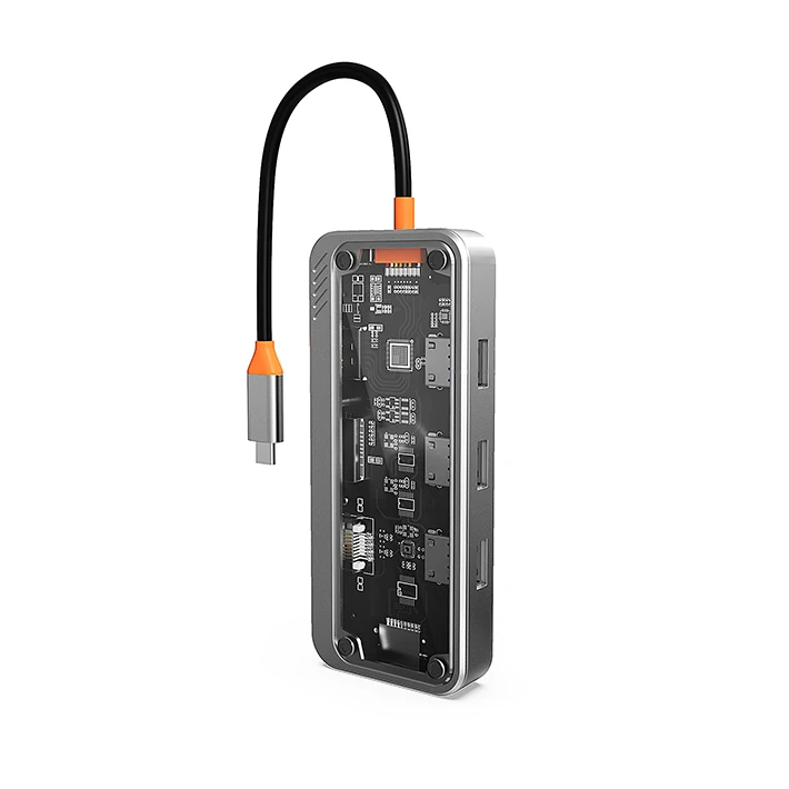 ALLY SW1V-PRO Type-c To USB3.0 3adet+ 3.5mm+ HDMI+ VGA+ SD + TF + Ethe