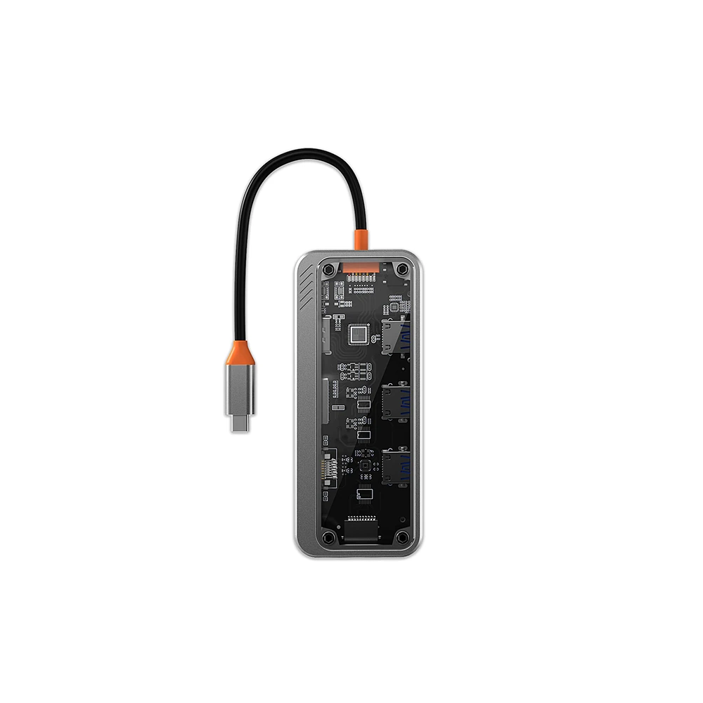 ALLY SW1V-PRO Type-c To USB3.0 3adet+ 3.5mm+ HDMI+ VGA+ SD + TF + Ethe
