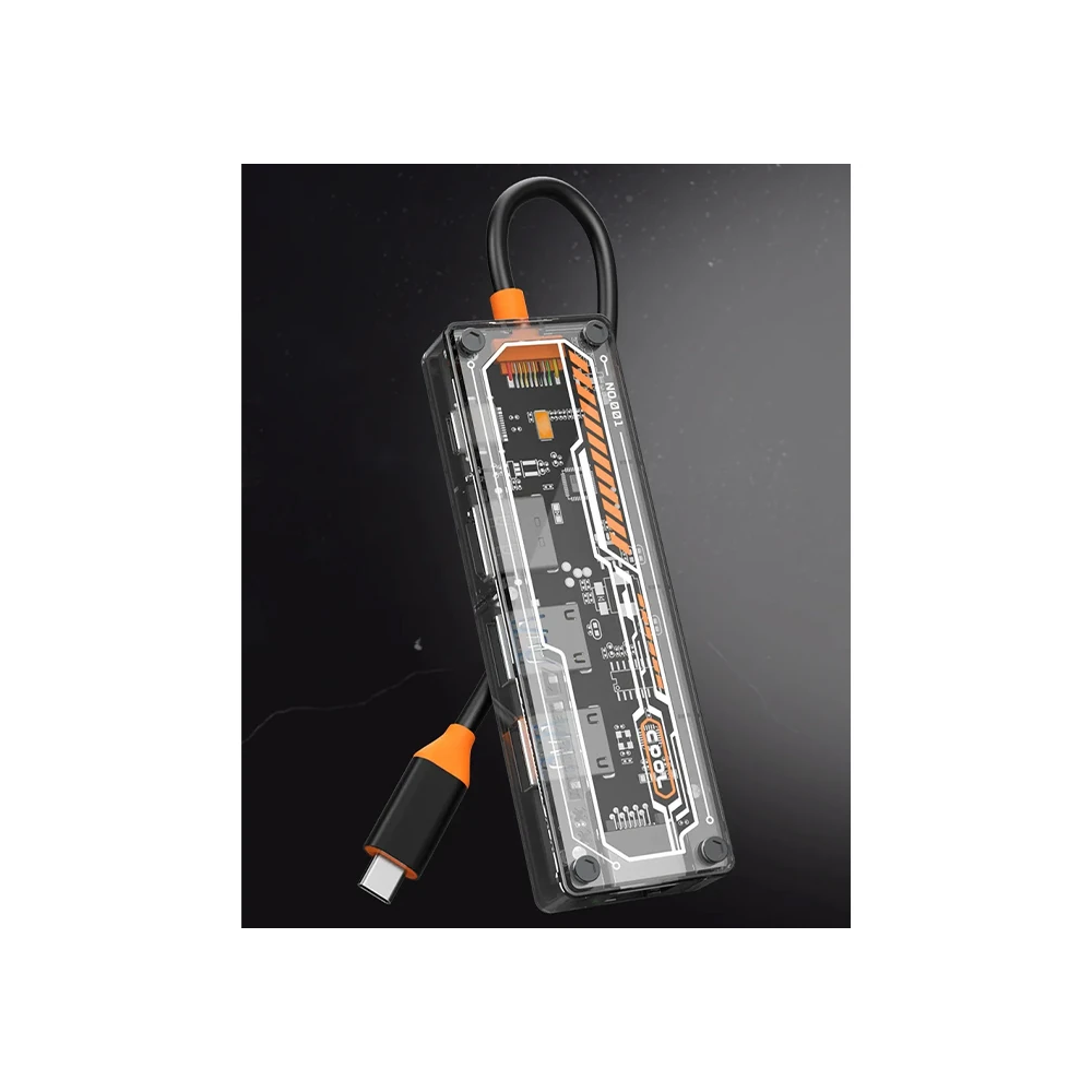 ALLY 6in1 Type-c To USB3.0 + USB2.0 + Type-c PD 100W + HDMI + VGA + 3.