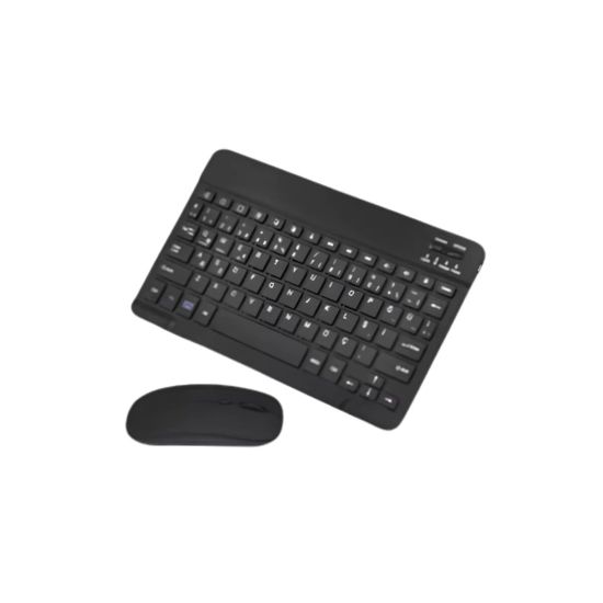 Sessiz Tuşlu Kablosuz Klavye Mouse Seti Çoklu Cihaz Uyumlu
