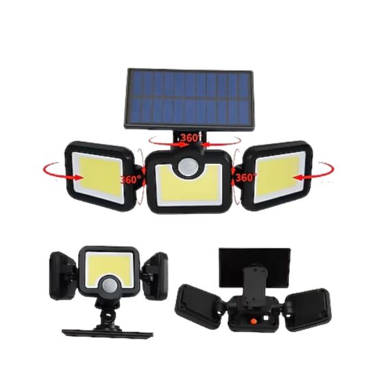 Kablosuz Solar Projektör Hareket Sensörlü Dış Cephe Lambası