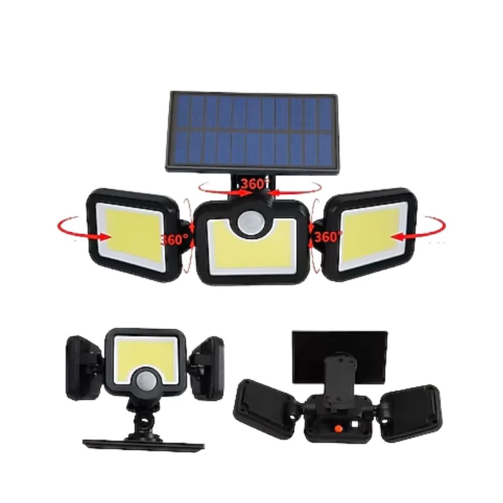 Hareket Sensörlü Solar Bahçe Lambası Güçlü LED Duvar Projektörü
