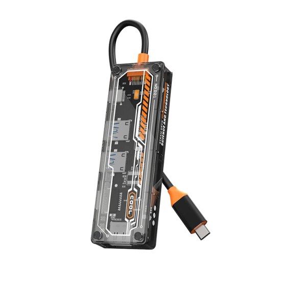 ALLY 6in1 Type-c To USB3.0 + USB2.0 + Type-c PD 100W + SD + TF + HDMI 