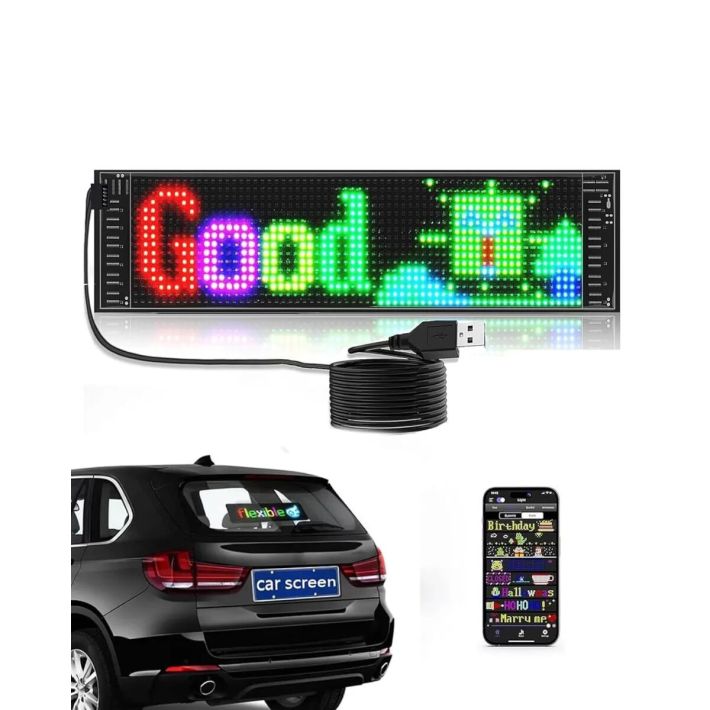 Akıllı LED Ekran Paneli Uygulama Kontrollü Yazı ve Animasyon Gösterimi