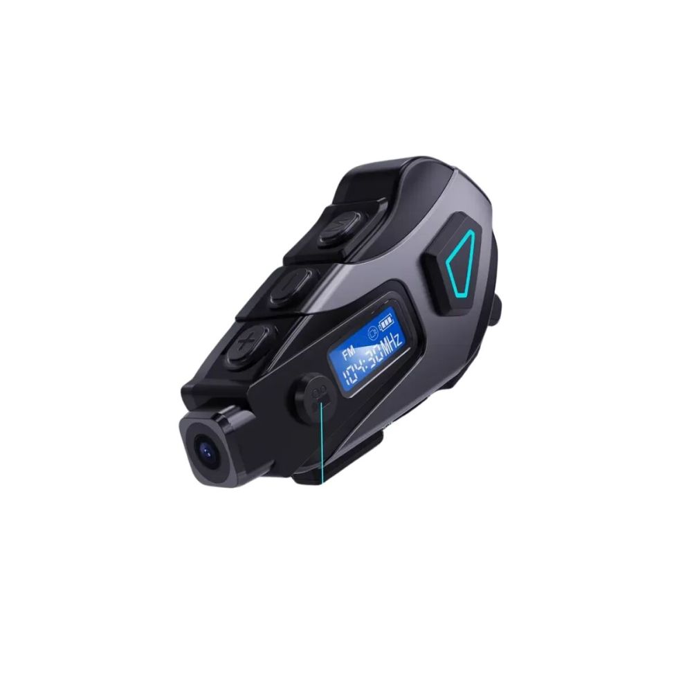 Kask İçi Bluetooth Kulaklık Kamera ve Fener Özellikli Su Geçirmez Daya