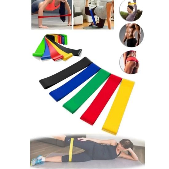 Spor Antrenman Direnç Bandı Esnek Dayanıklı Egzersiz ve Fitness Lastiğ