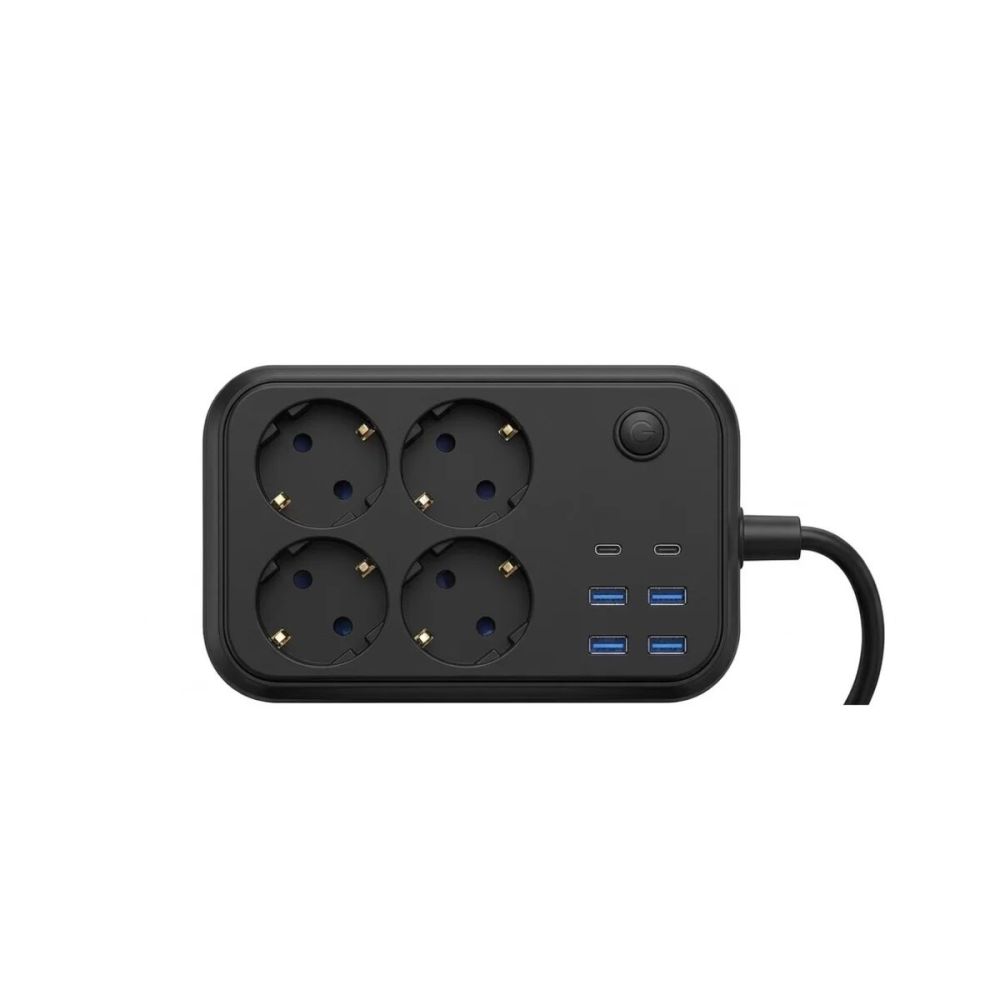 Akım Korumalı Çoklu Priz 4 USB 2 Type C 4 Priz Güvenli ve Hızlı Şarj