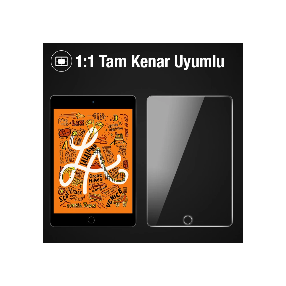 ALLY iPad 9.7 Tempered Kırılmaz Cam Ekran Koruyucu