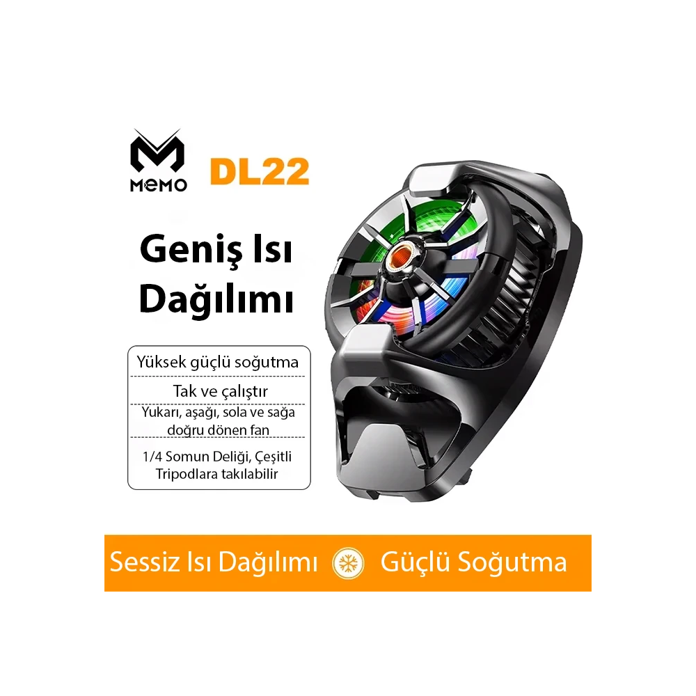 MEMO DL22 Yarı İletken Arka Klips Soğutma Radyatörü PUBG Oyun Soğutucu