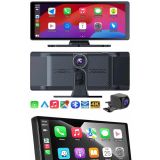 4K 10.2 İnç Çift Kameralı Araç Multimedya Ekranı CarPlay Kablosuz Tüm 