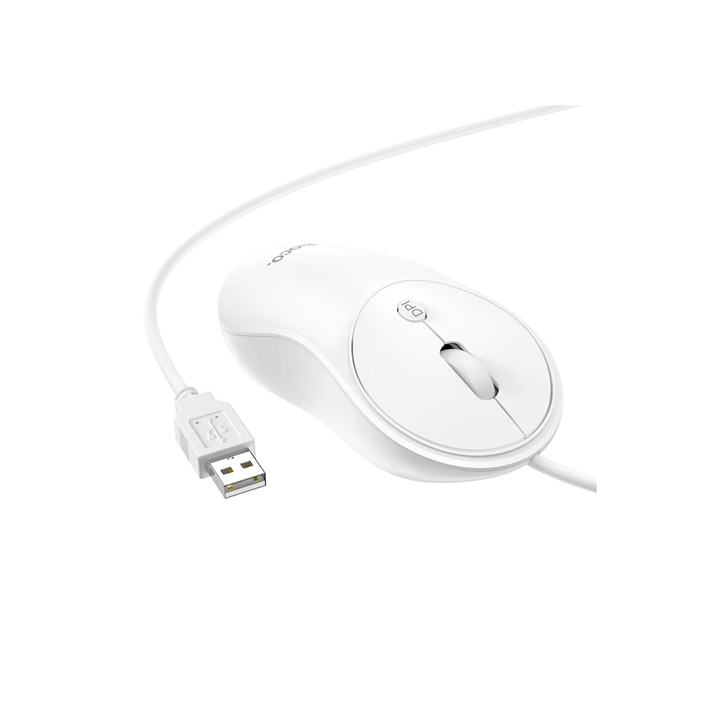 HOCO GM13 Bussines 1600DPI 4D Yüksek Hassasiyet Kablolu Optik Mouse