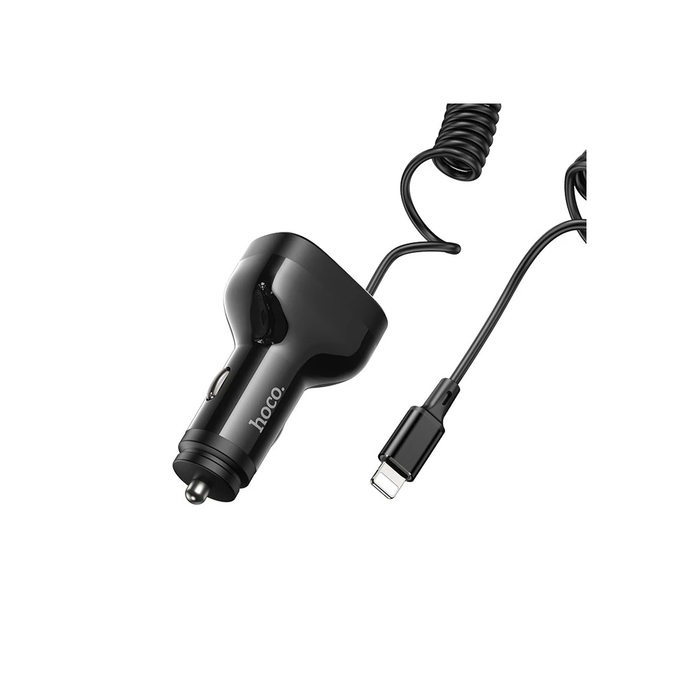 HOCO NZ11A 30W 2 USB+ Type-C Girişli iPhone Kablolu Araç Çakmaklık Şar