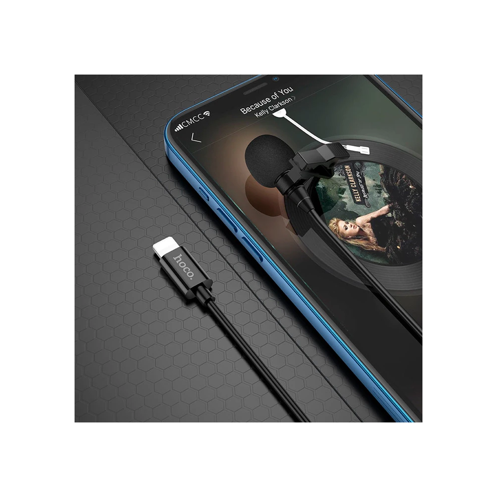 HOCO L14 iPhone Lightning Kablolu Profesyonel Yayıncı Yaka Mikrofonu 2