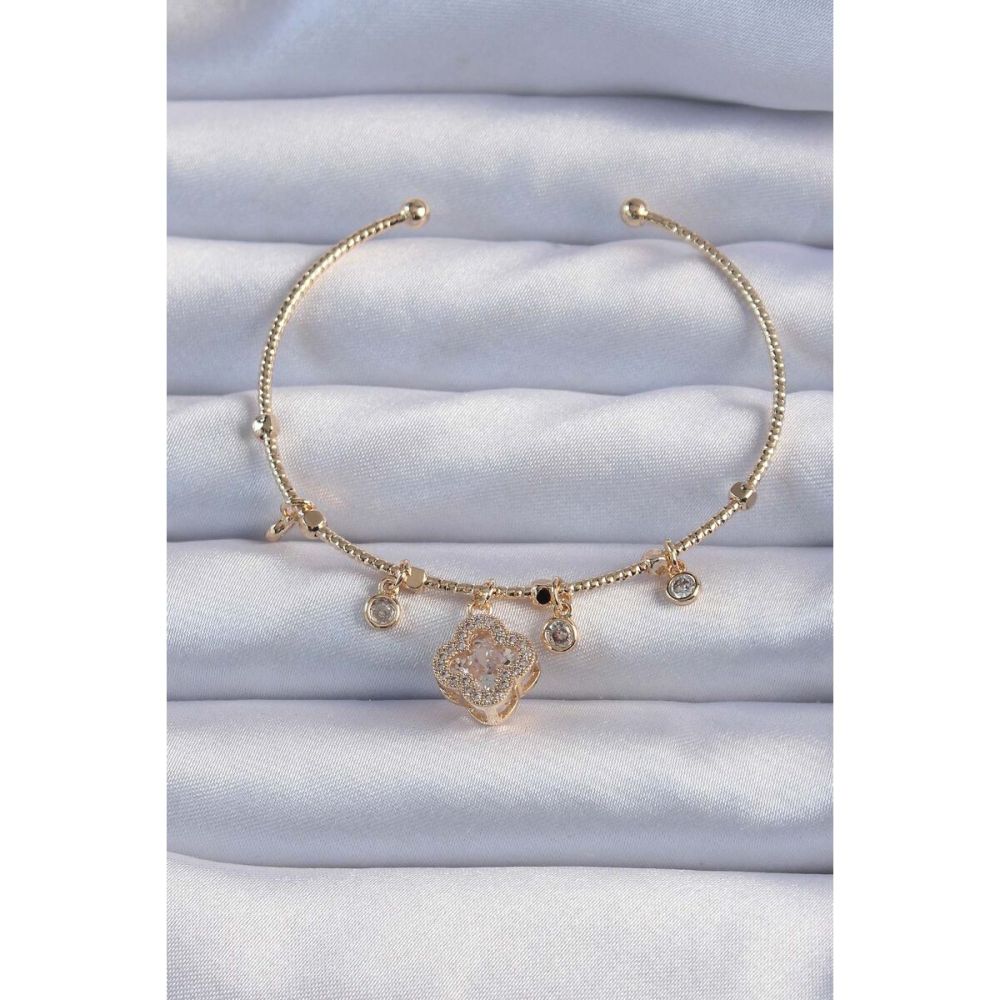 CM 14K Gold Renk Kare Zincirli Model 60 cm Kadın Kolye