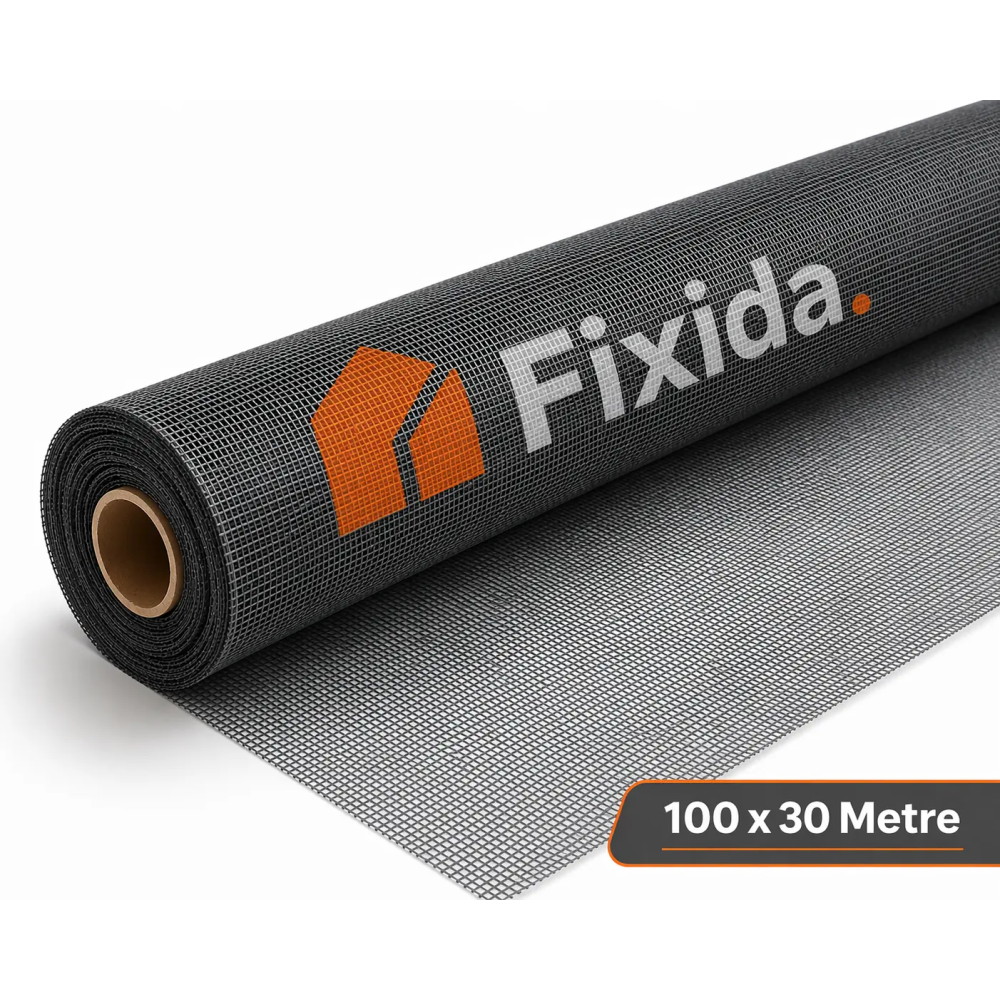 Fiberglass Sineklik Tülü / Teli 100 cm x 30 Metre – Dayanıklı ve Uzun Ömürlü