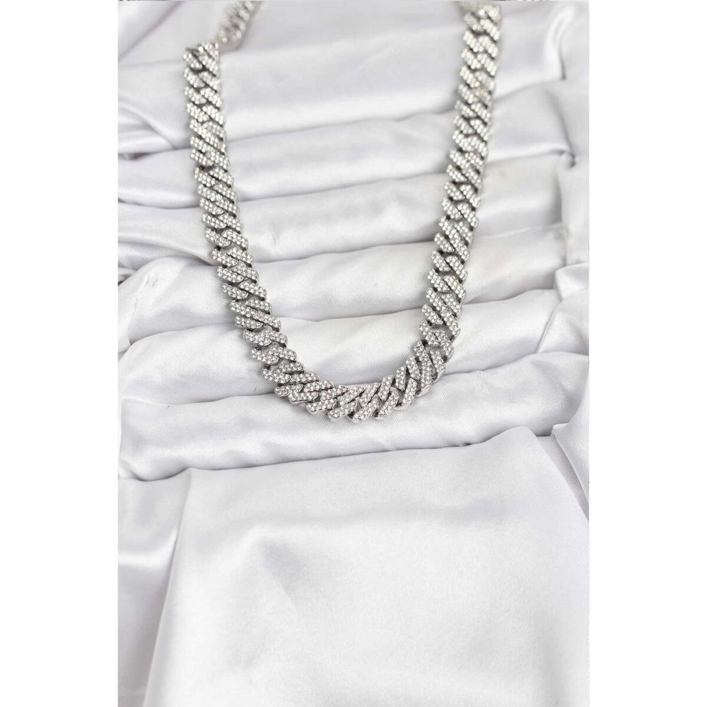 Pirinç Cuba Chain Gurmet Model Kolye