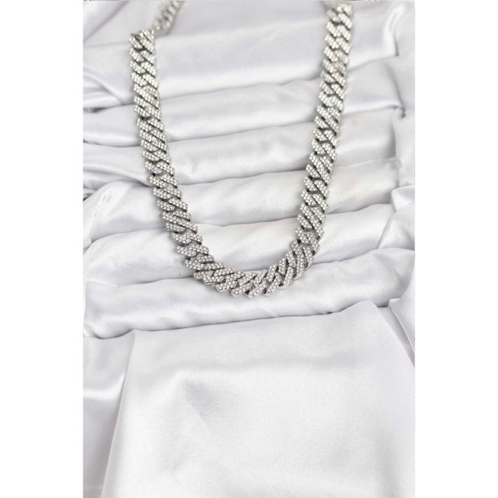 Pirinç Cuba Chain Gurmet Model Kolye