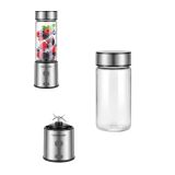 Taşınabilir Cam Blender 450 ml 350 ml Çift Hazneli Smoothie Blender
