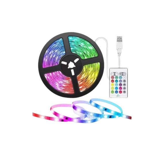 5 Metre RGB LED Şerit Kumandalı 5050 Renk Değiştiren LED Strip