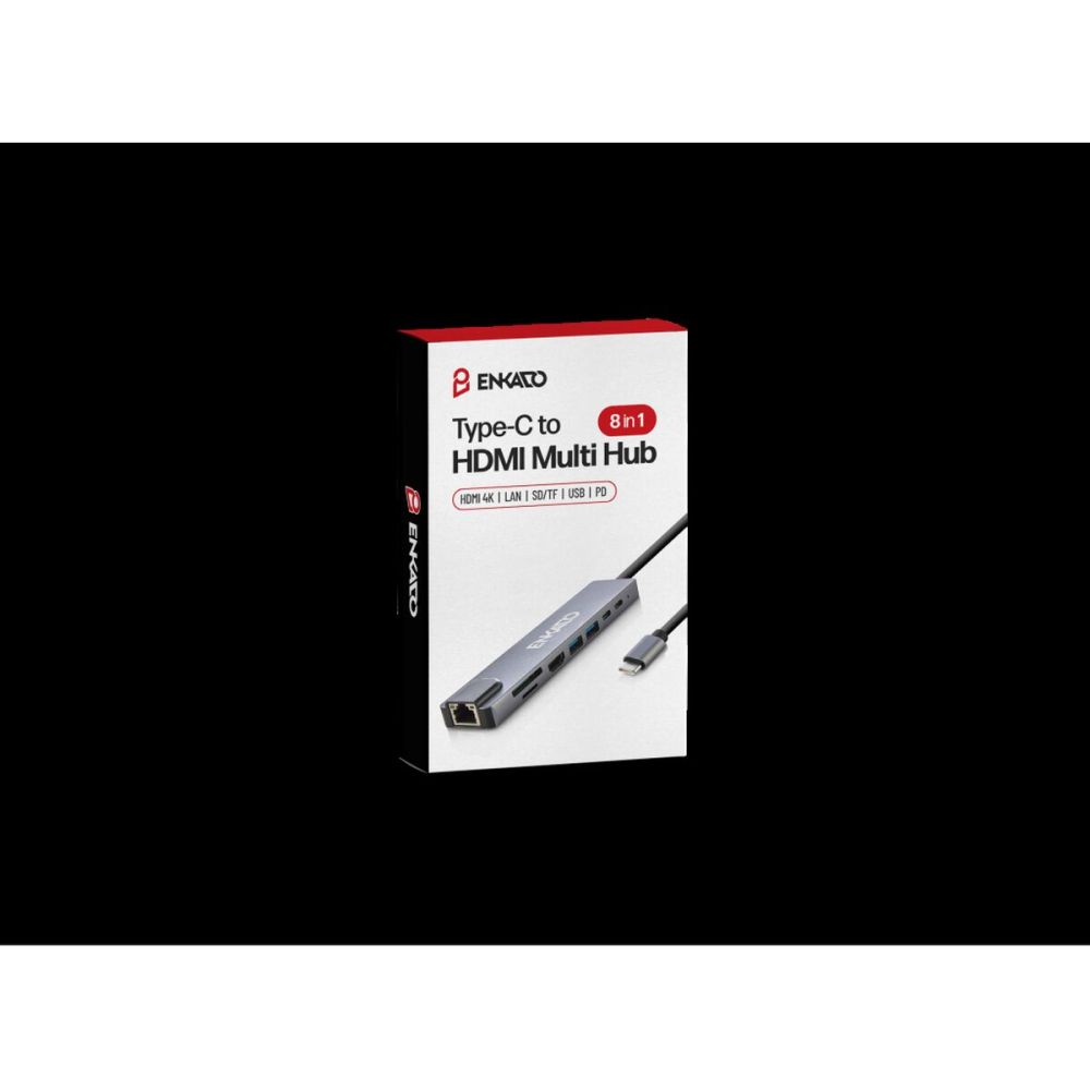 ENKADO EKD-TP42 Type-C to To HDMI 2PD 2 USB 2.0 HDMI 4K + SD/TF Ethern