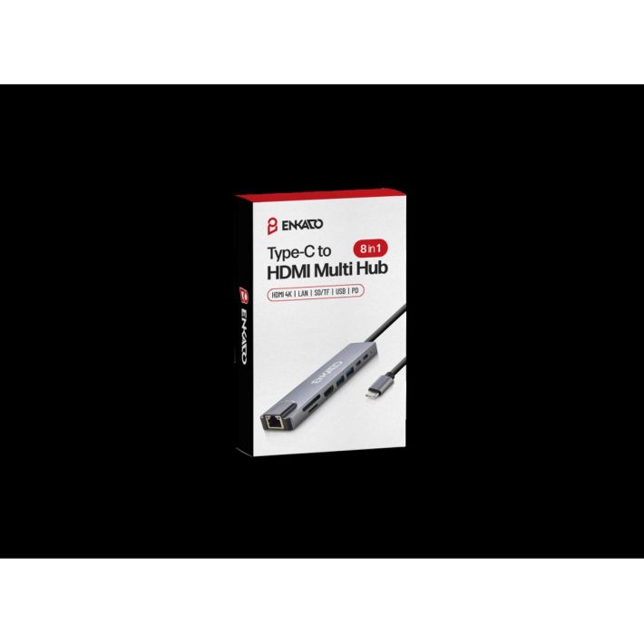 ENKADO EKD-TP42 Type-C to To HDMI 2PD 2 USB 2.0 HDMI 4K + SD/TF Ethern