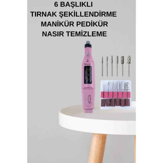 Manikür Pedikür Seti İkili Set El ve Ayak Bakımı Nasır Temizleme Prote