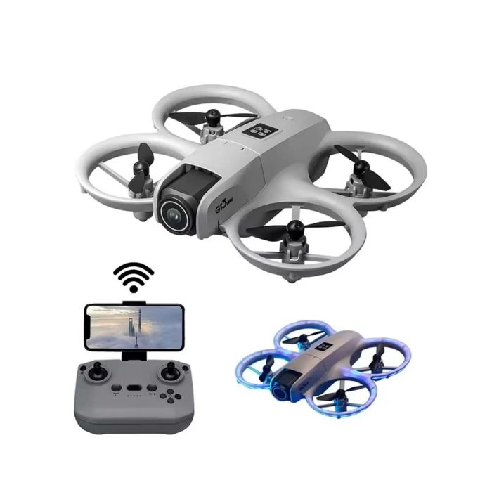 Çift Bataryalı Kameralı Mini Drone Işıklı Akıllı Uçuş Sistemi