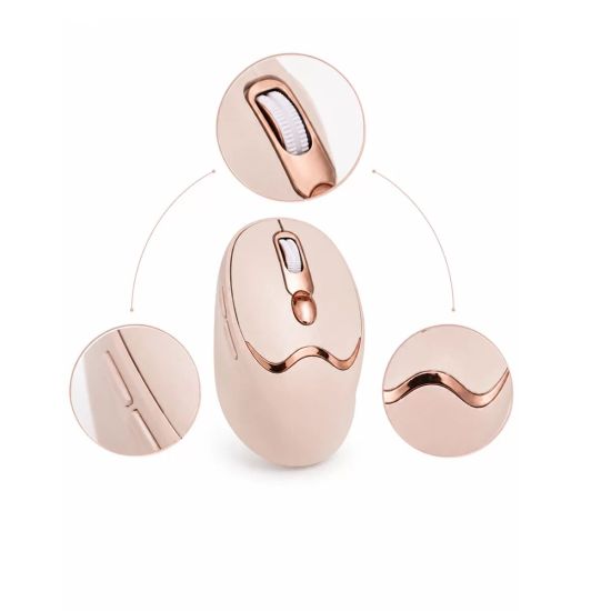 Bluetooth ve 2.4G Destekli Sessiz Kablosuz Mouse Şarjlı Tasarım
