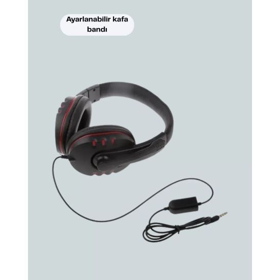 Profesyonel Gaming Kulaklık – Mikrofonlu Yumuşak Pedli Stereo Ses Kali