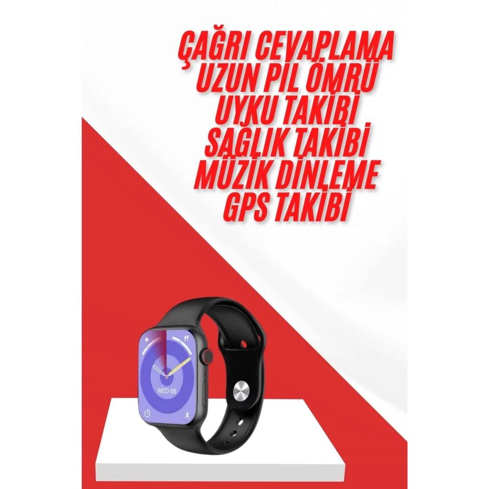Yeni Nesil Akıllı Saat Ve Kulaklık Seti Gümüş Kasa Zarif Tasarım Çok F