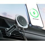 ALLY QI-206 Magsafe Uyumlu Araç Içi 15W Kablosuz Hızlı Şarj Telefon Tu