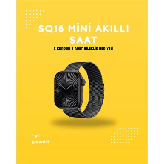 Akıllı Saat SQ-16 Mini Series 10 | Unisex Tasarım Sağlık ve Spor Takib