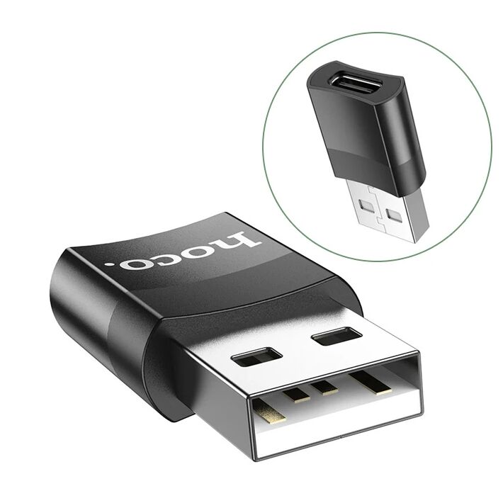 HOCO UA17 Dişi Type-C to Erkek USB Dönüştürücü Çevirici Adaptör
