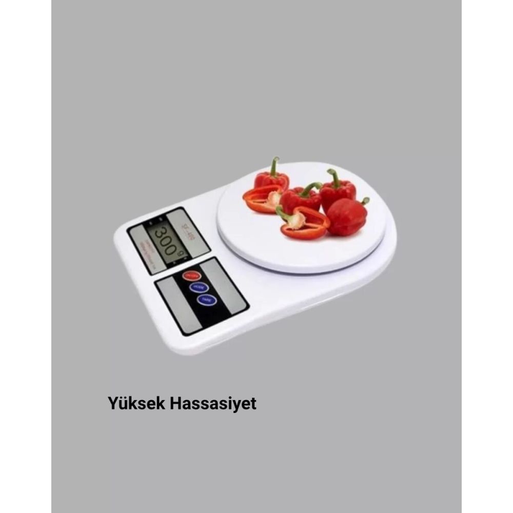 Mutfak Tartısı Dijital Göstergeli Hassas Tartı 10 Kg Kapasiteli