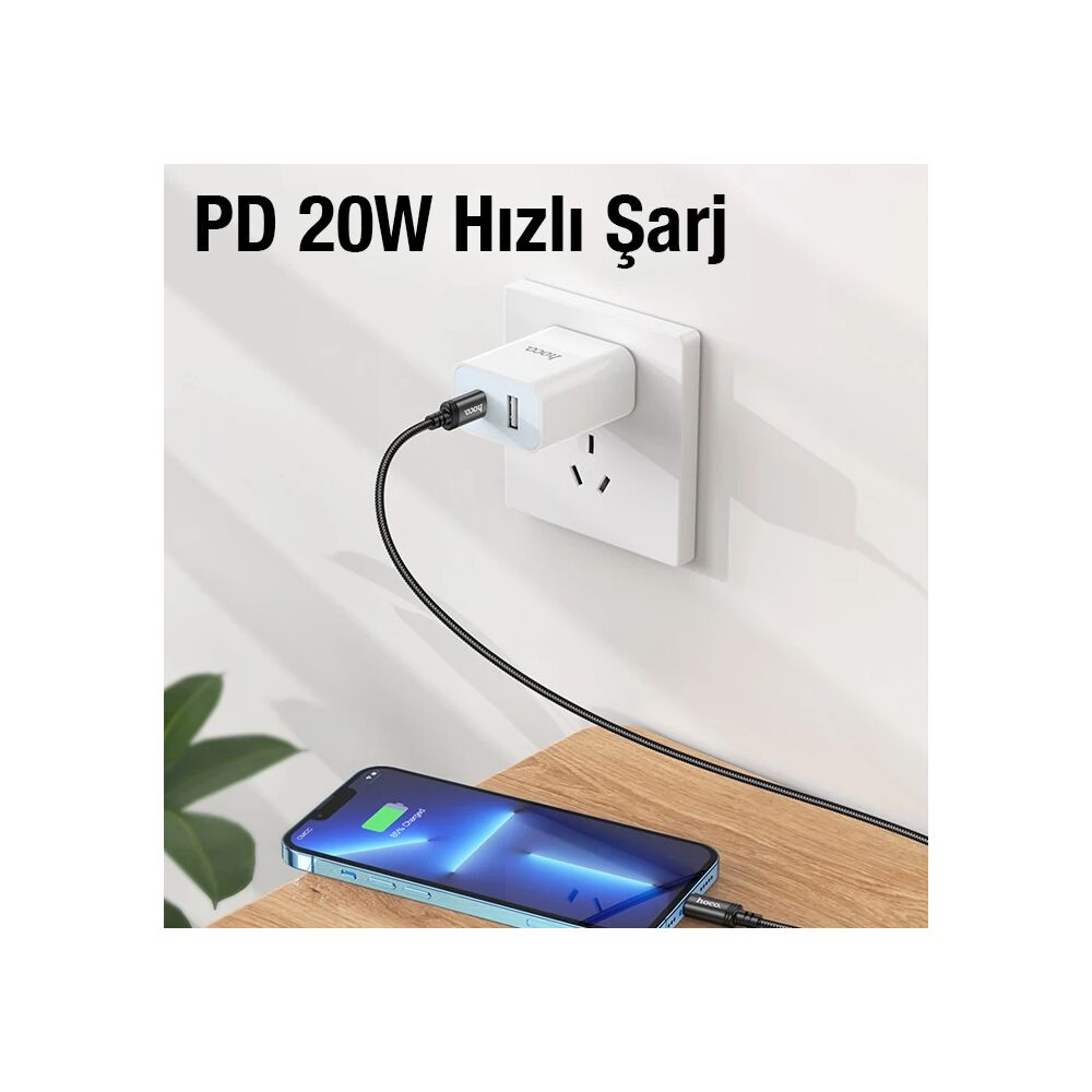 HOCO X89 PD 20W Type-C to iPhone Lightning Hızlı Şarj ve Data Kablosu