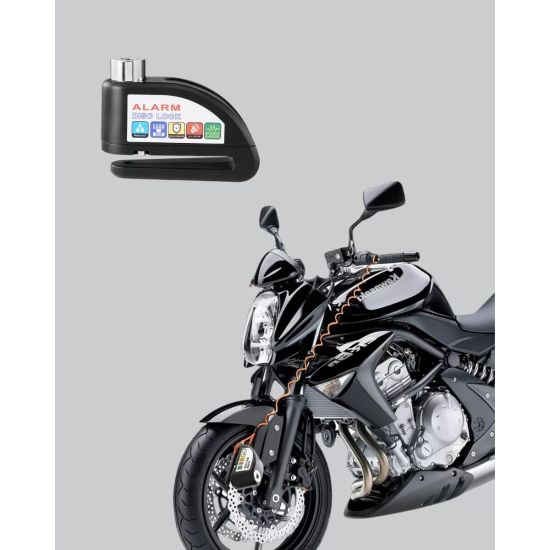 110 dB Alarmlı Disk Fren Kilidi Su Geçirmez Çelik Motosiklet Güvenlik 