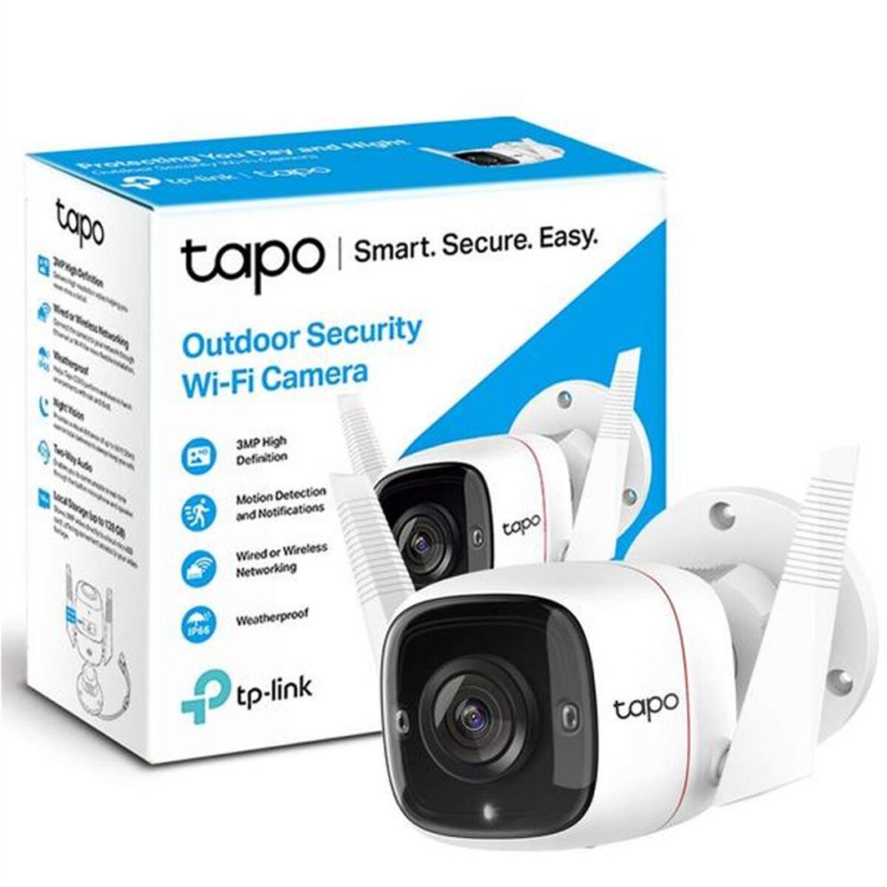 TP-LINK Tapo TC65 (C310) 30Mpix İç ve Dış Mekan IP66 WiFi 30Mt. Gece G