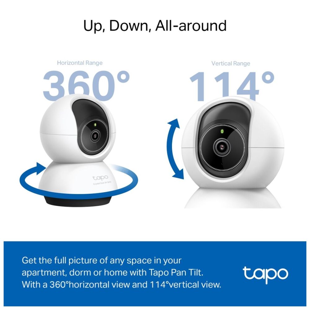 TP-LINK Tapo TC72 (C220) 2K QHD 40Mpix İç Mekan WiFi 9Mt. Gece Görüşü 