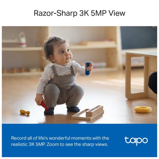TP-LINK Tapo TC74 (C230) 3K 50Mpix İç Mekan WiFi 12Mt. Gece Görüşü 360
