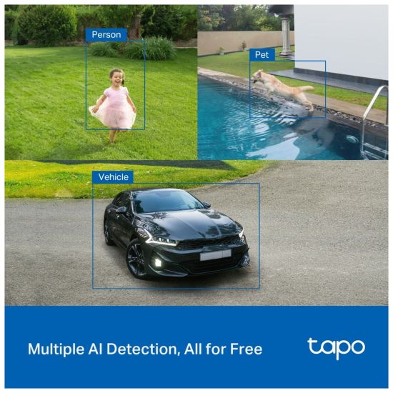 TP-LINK Tapo TC85 KIT (C425 KIT) 2K QHD 40Mpix Dış Mekan IP66 WiFi 15M
