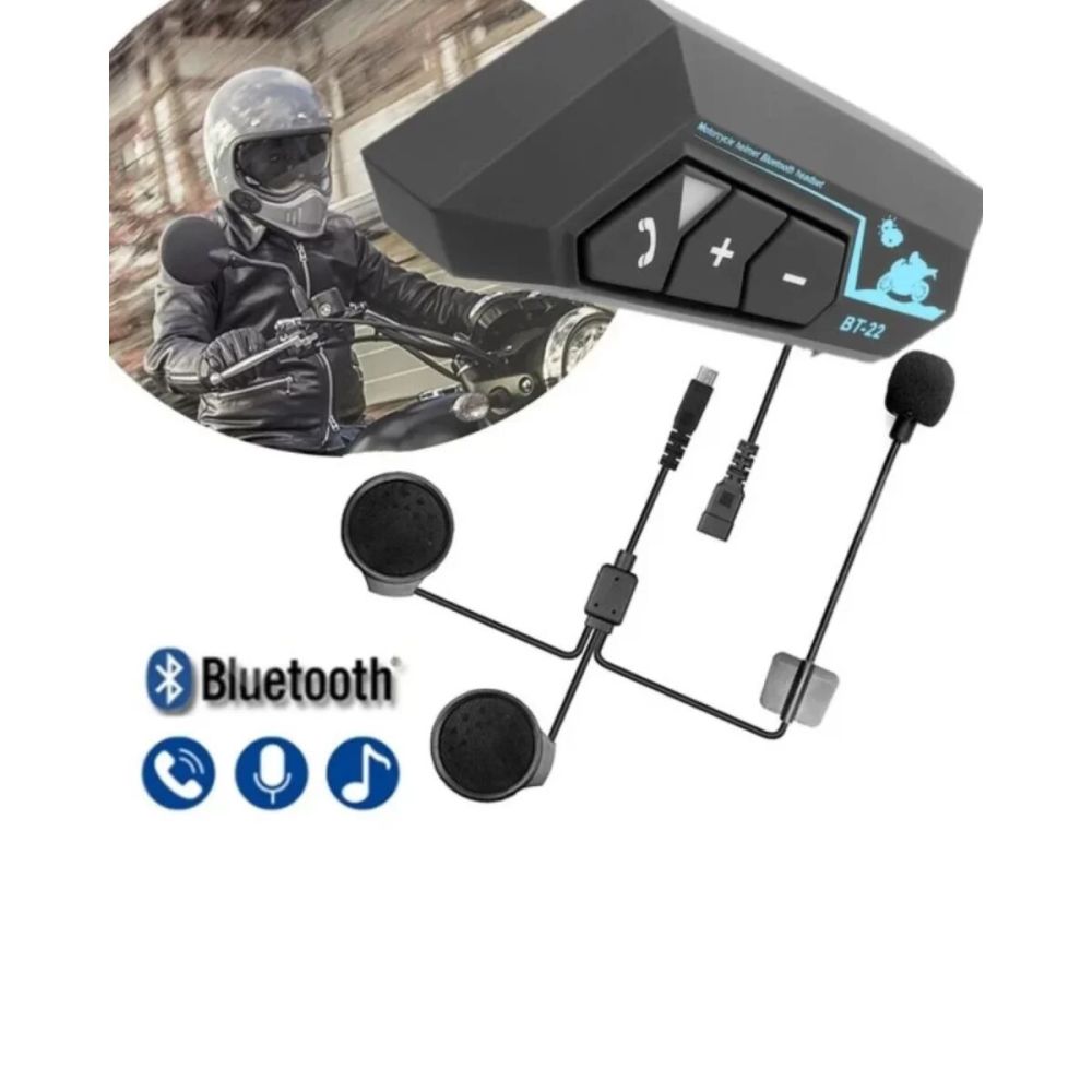 Şarjlı Bluetooth Kask Kulaklığı Navigasyon ve Müzik Destekli