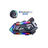 BT5.3 Motosiklet Kask İletişim Sistemi Çift Telefon Destekli
