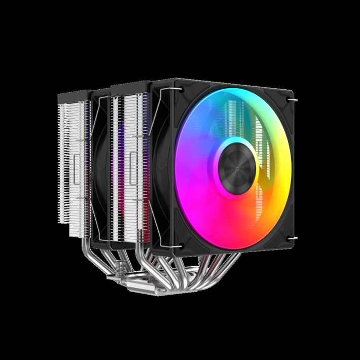 SAMA A60L Black 2x120mm ARGB Fan Kule Tipi Hava Soğutma 6 adet Gelişmi