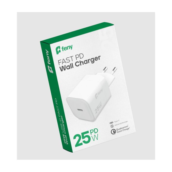 FENY FN-C25 25W Type-C Akıllı Isı Kontrol Chip Qualcomm Quick Charge 3