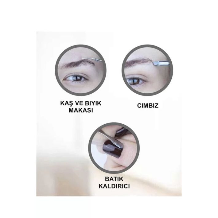 Tırnak Batığı Temizliği ve Günlük Bakım İçin 7 Parça Profesyonel Set