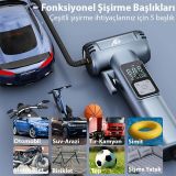 Ally ST-5530 Dijital Şarjlı Araç Lastik Hava Şişirme Pompası Powerbank