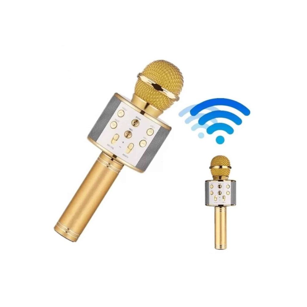 Karaoke Mikrofon Dahili Hoparlörlü Sd-usb-aux Girişli Bluetooth Hoparl