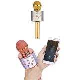 Karaoke Mikrofon Dahili Hoparlörlü Sd-usb-aux Girişli Bluetooth Hoparl