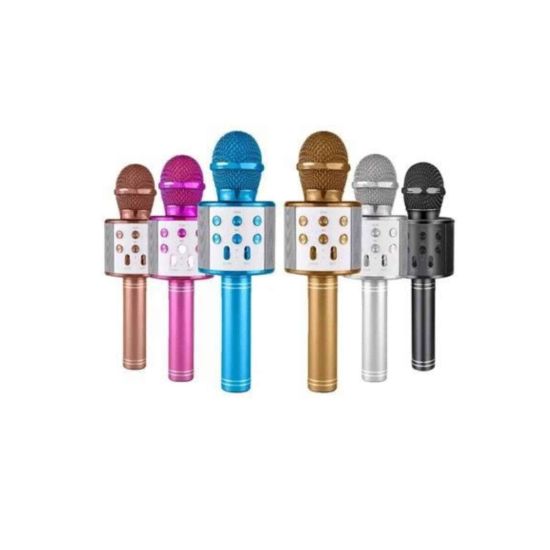 Karaoke Mikrofon Dahili Hoparlörlü Sd-usb-aux Girişli Bluetooth Hoparl